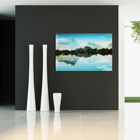 Quiet Waters // Frameless Reverse Printed Tempered Art Glass