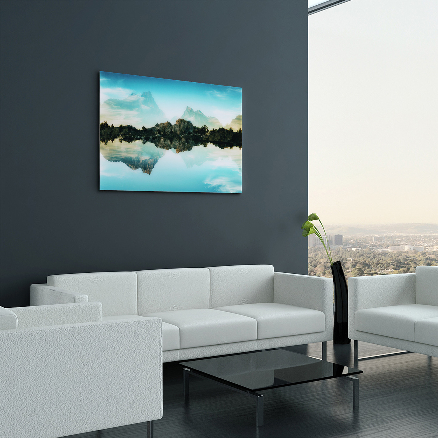 Quiet Waters // Frameless Printed Tempered Art Glass - Free-Floating ...