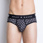 Signature Skull Brief // Black Tiny Skull (S)