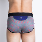 Signature Skull Brief // Heather Gray Tiny Skull (XL)