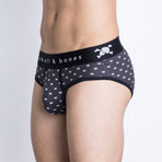 Signature Skull Brief // Black Tiny Skull (S)