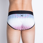 Signature Skull Brief // White Ombre (S)