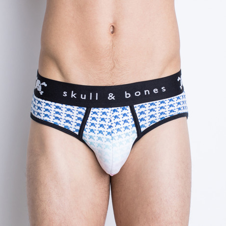 Signature Skull Brief // White Ombre (S)