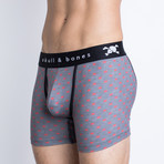 Signature Skull Boxer Brief // Heather Gray Tiny Skull (M)