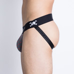 Signature Skull Jockstrap // Heather Gray Tiny Skull (M)