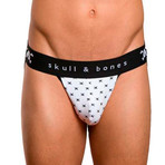 Signature Skull Jockstrap // White Tiny Skull (S)