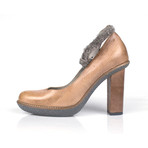 Women's Mary Janes High Heels // Brown (Euro: 35)