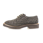 Women's Suede Swarovski Crystal Oxford // Brown (Euro: 36.5)