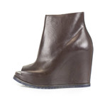 Women's Open Toe Booties Boots // Brown (Euro: 35)