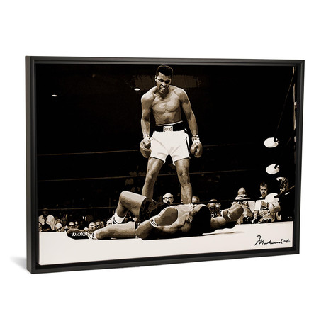 Muhammad Ali Vs. Sonny Liston, 1965 // Muhammad Ali Enterprises (18"W x 26"H x 0.75"D)