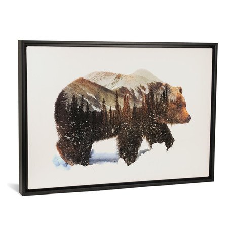 Arctic Grizzly Bear // Andreas Lie (18"W x 26"H x 0.75"D)