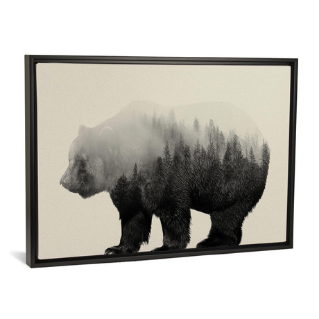 Bear in the Mist // Andreas Lie (18"W x 26"H x 0.75"D)