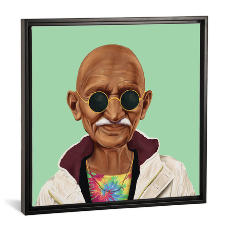 Mahatma Gandhi // Amit Shimoni (18"W x 18"H x 0.75"D)