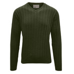 McDowell V-Neck Sweater // Olive (M)