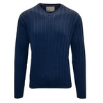McDowell V-Neck Sweater // Indigo (L)