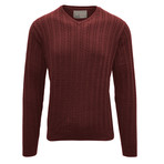 McDowell V-Neck Sweater // Terracotta (M)