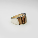 Mens Ring // Natural + Brown + Black + White (11)