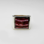 Mens Ring // Red + Pink + White (12)