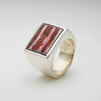 Mens Ring // Red + Pink + White (12)