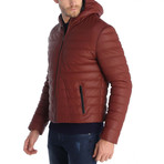 Berkley Leather Jacket // Bordeaux (3XL)