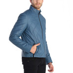Market Leather Jacket // Blue (S)