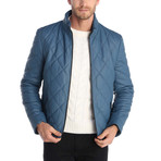 Market Leather Jacket // Blue (S)