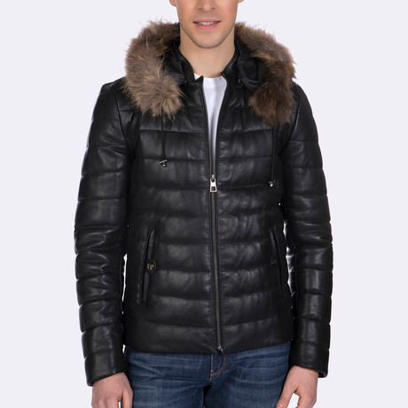 Ness Leather Jacket // Black (XS)
