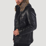 Sansome Leather Jacket // Black (M)