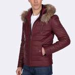 Atticus Leather Jacket // Bordeaux (XL)