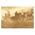 Two Cowboys Galloping (6' x 4')