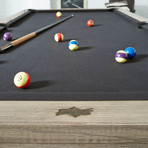 Cicero 8' Pool Table // 1" Certified Slate + Black Felt