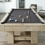 Cicero 8' Pool Table // 1" Certified Slate + Black Felt