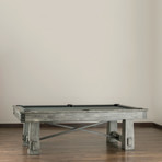 Fresco 8' Pool Table // 1" Certified Slate + Titanium Felt