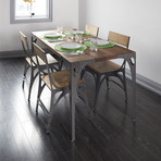 PK10 Walnut Dining Table