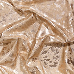 Devore // Beige and Gold Small Pattern