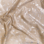 Devore // Beige and Silver Small Pattern