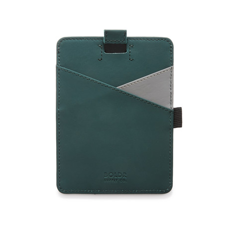 Boldr Passport Wallet // Green + Grey