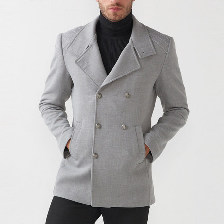 Bailey Wool Coat // Gray (Euro: 44)