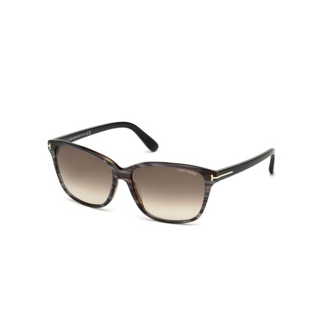 Women's Dana Sunglasses // Gray Striated Brown + Brown