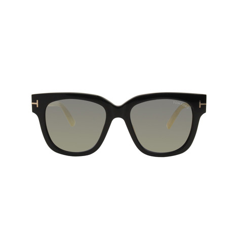 Women's Tracy Sunglasses // Black + Smoke Mirror