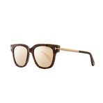 Women's Tracy Sunglasses // Havana + Brown Mirror