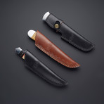 Damascus Skinner Knives // Set of 3 // SK-100