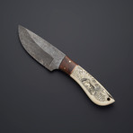 Scrimshaw Damascus Skinner // SK-120