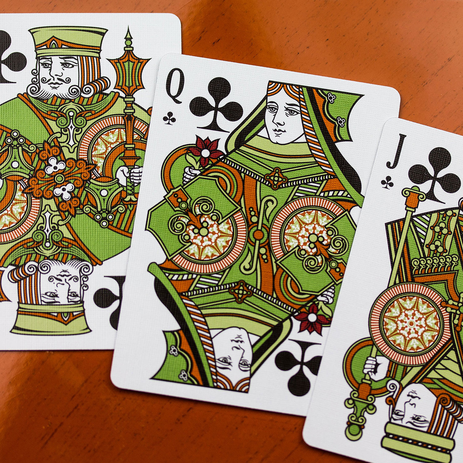 Olive Tally Ho Playing Cards by Jackson Robinson 