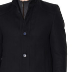 PLT8326 Overcoat // Dark Blue (XL)