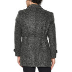 PLT8325 Dewberry Overcoat // Patterned Grey (M)