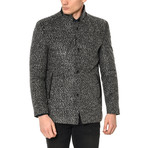 PLT8327 Overcoat // Patterned Gray (XL)