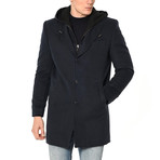 PLT8331 Overcoat // Dark Blue (XL)