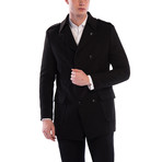 PLT8353 Slim-Fit Overcoat // Black (S)