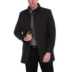 PLT8357 Dewberry Overcoat // Patterned Anthracite (M)